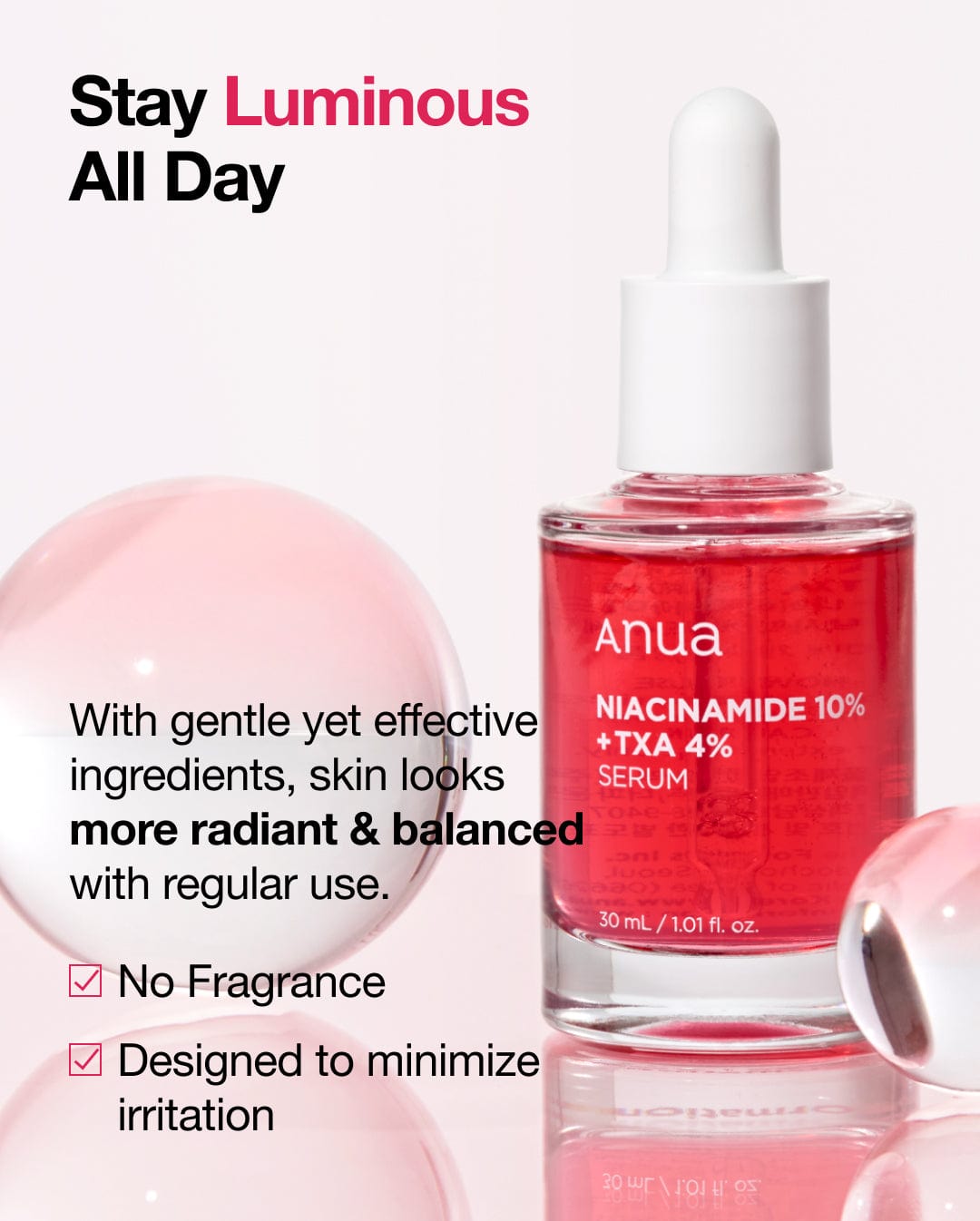 Anua Ampoule/Serum 30ml NIACINAMIDE 10%+TXA 4% Serum